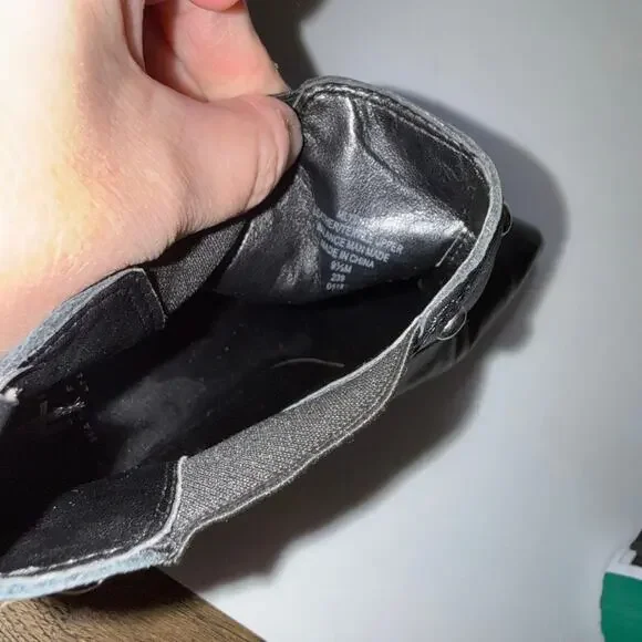 MARC FISHER LTD Black Leather Studded Ankle Boot 9.5 - Picture 14 of 16